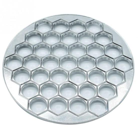 

Aluminium Alloy Dumpling Mold Maker Dough Push Ravioli Making Mould Kitchen Tool срібний
