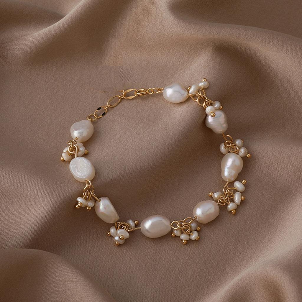 Freshwater Pearls In Niche Design Bracelet Beads Beaded Simple Cold Wind Temperament Hand Jewelry