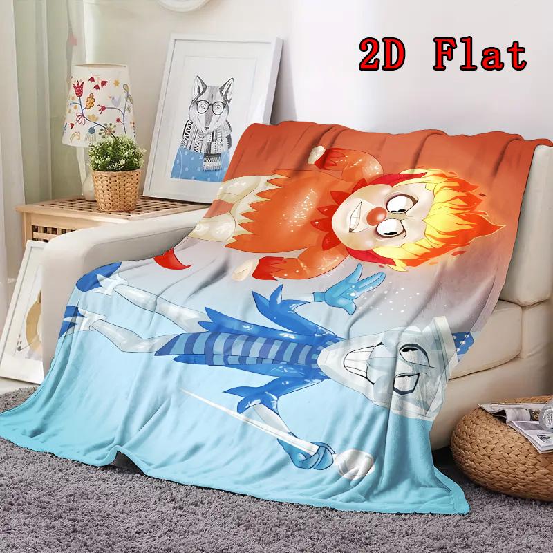 Gram's Lazy Brothers 2D Flat Pattern Flannel Blanket High Quality All Seasons Warmth and Comfort Perfect for Christmas Gifts.MMT0918236