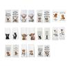 2Pcs Dish Towel Cartoon Dog Bear Pattern Super Water Absorbent Reusable Kitchen Towels Machine Washable Household Cleaning Rags