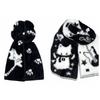 Thick Guitar Cats Scarf Double Sided Long Plush Muffler Fashion Neck Wrap  Trendy Men