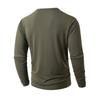 Men's Round Neck T-shirt, Cotton Base Shirt, Long Sleeved Top