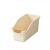 Curved Storage Box Heavy Duty Plastic Organizer Under Sink Cabinet Storage Bins for Kitchen Bathroom Cleaning Supplies Space Saving Container