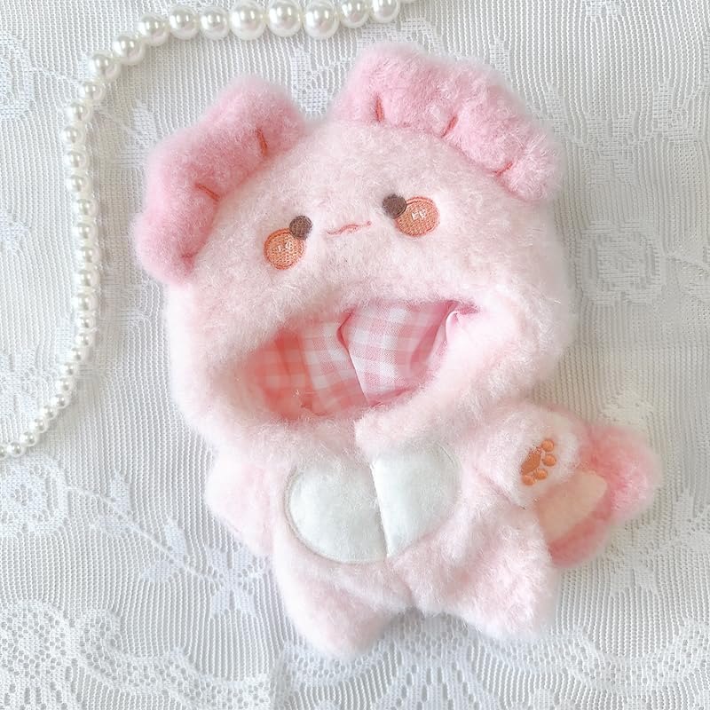 Fluffy Animal Kigurumi (10cm) Pink Plush Toy [Used]