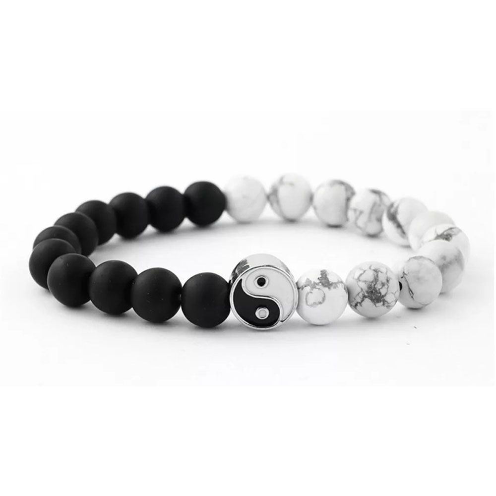 Lovers Couple Jewelry Best Friends Gift Wristband Bracelet Yin Yang Charm Pendant Braided Hand Rope