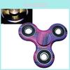 Camouflage Metal Electroplated Threeleaf Finger Spinner With Abs Material For Stress Relief And Focus