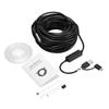 Akozon Waterproof Night Vision Endoscope 20m 720P IP67 Waterproof USB Connection Universal Mobile Phone PC Computer Smartphone LED Light 5.5mm 60°