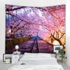 Bohemian Zimmerdekor Natürliches Wandbehang Mandala Gartenszene Psychedelischer Teppich Hippie Schlafzimmer Stoffteppich