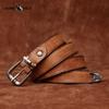 Personality All-match Retro Concave Leather Belt Women's First Layer Cowhide Casual Pin Buckle Belt
