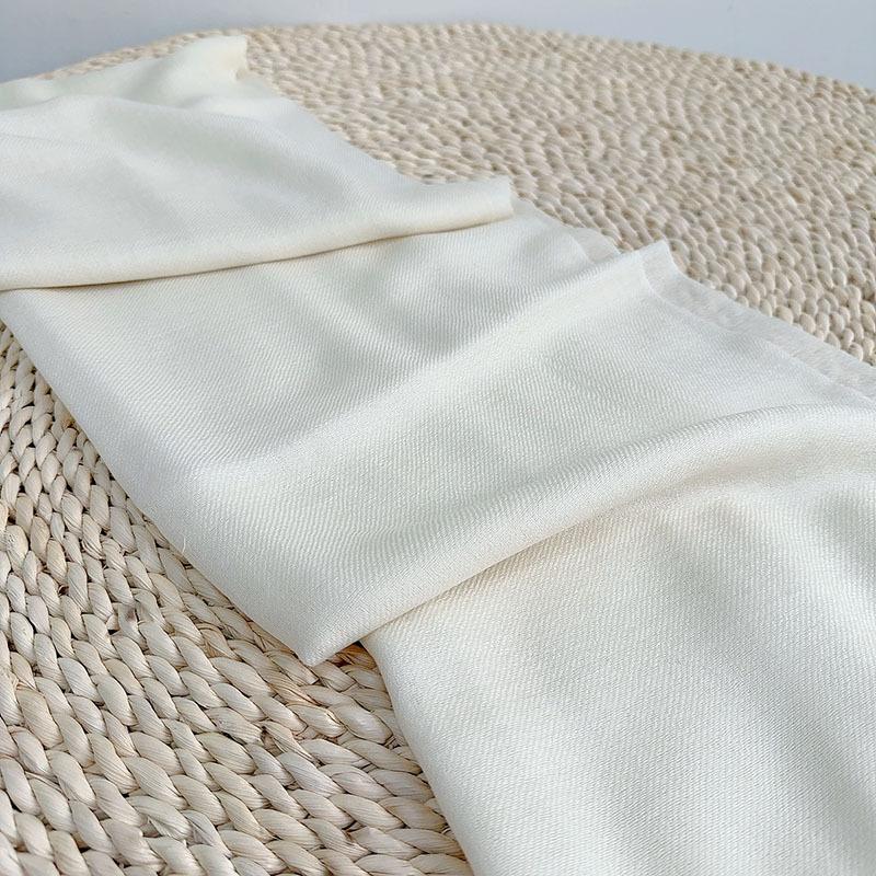 Pure White 80 Wool Scarves, White Scarves For Handmade Plant Dyeing, Women'S Warm Scarves
