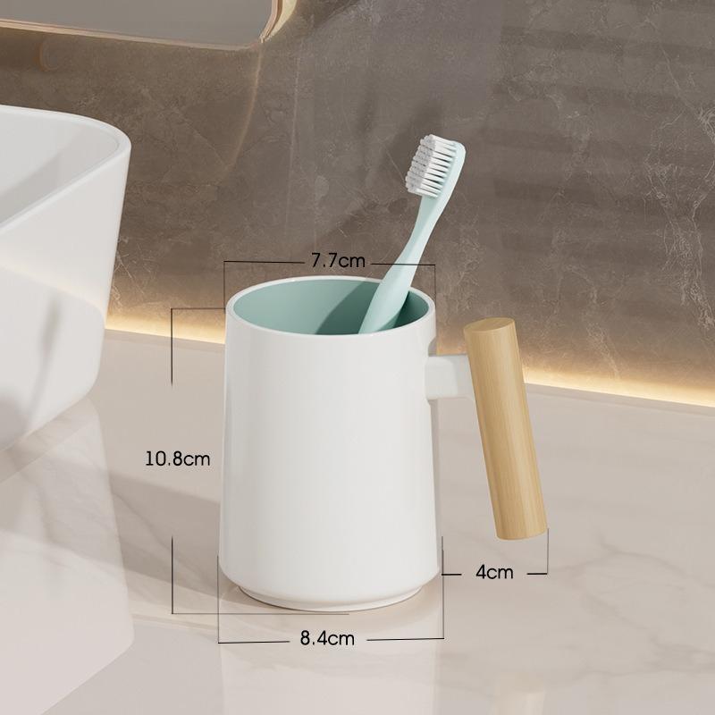 Ceramic Simple Mouthwash Cup Plastic Washing Cup Household Creative Toothbrush Cup Light Luxury Tooth Cup