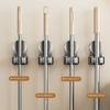 Plastic Mop Storage Rack Wall Mounted Mop Clip Portable Suction Cup Mop Holder  Bathroom