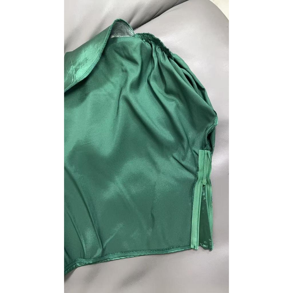 Summer Satin Shirts Fashionable Solid Color High-end Short Sleeved Women's Blouses & Shirts