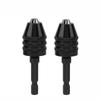 2PCS 0.3-6.5mm Chuck Capacity Keyless Drill Chuck Adapter