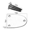 Electric Guitar Neck Plate with Screws 3 Holes Guitar Neck Joint Board Replacement Neckplate Electric Guitar Bass Parts