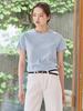 NOUVE Logo Cotton T-Shirt - Blue