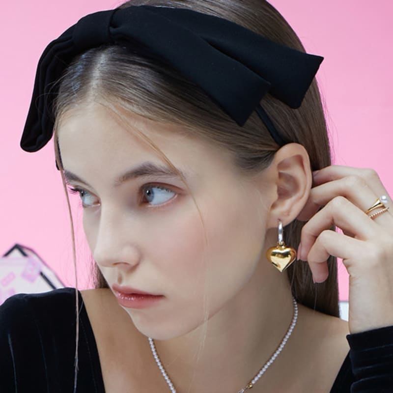 VVV Drop Ribbon Hairband_Black