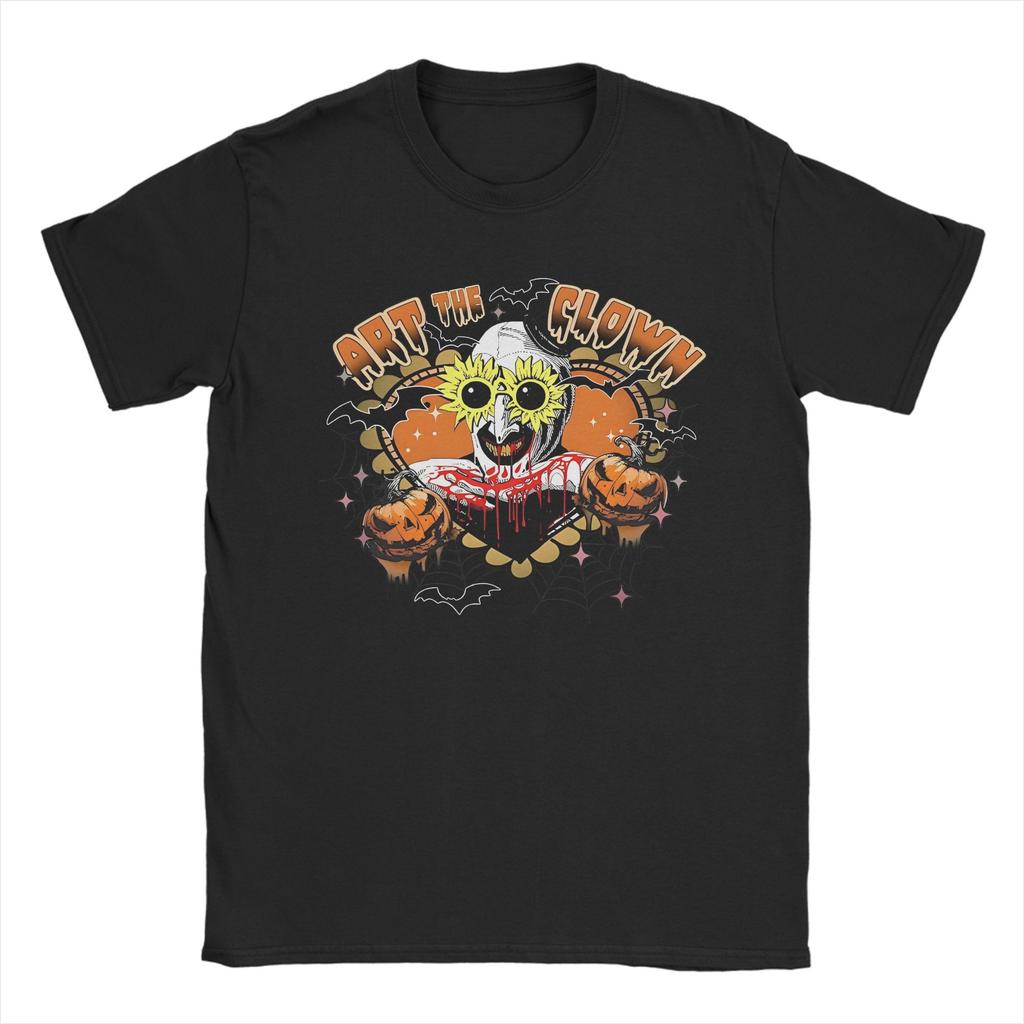 Halloween Horror Terrifier Film Unisex s T Shirts  Fun Tees Short Sleeve Crewneck TShirt Pure Cotton Gift Idea Clothes