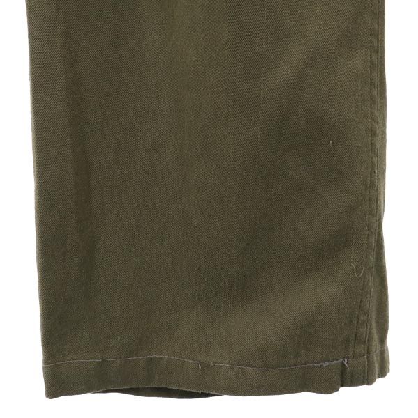 Austrian Army 80s Military Cargo Pants Khaki Button Fly Men's Used