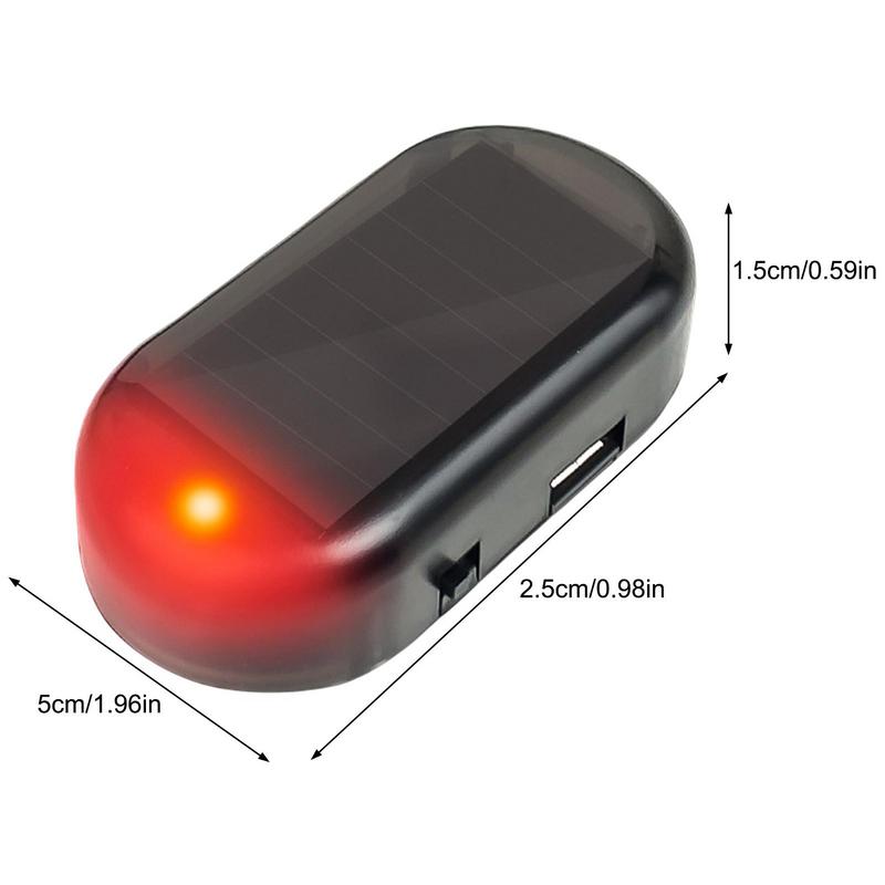 Automobile Solar Anti-theft Lamp Strobe Signal Security System Universal Flash Warning LED Light Alarm Lamp Car Accessories