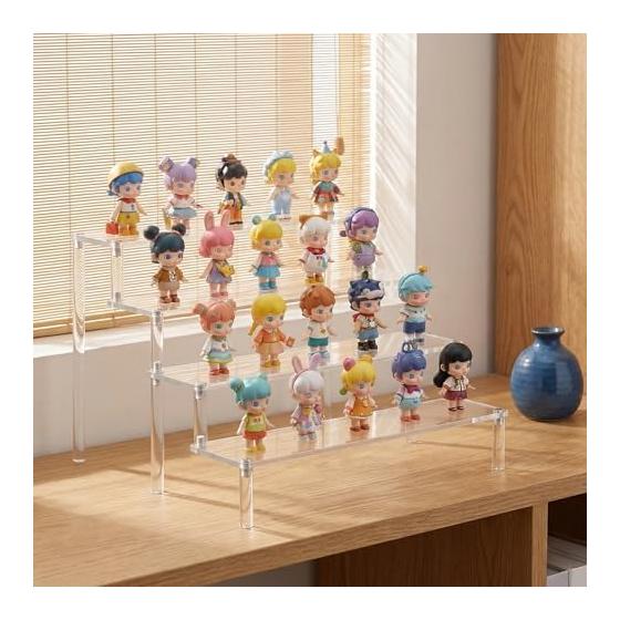 Acrylic Stand Figure Display Display Stand Tiered Stage Showcase Storage Acrylic Collection Tiered Display Base Showcase Hobby Supplies Storage (30cm