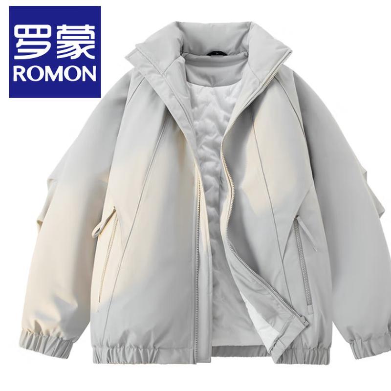 

Romon Men s Winter Stand-Collar Padded Jacket XL