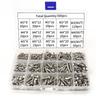 1PACK/500pcs 304 Stainless Steel Pan Head Hexagonal Machine Screw, Round Head Screw Nut Set