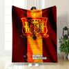 Spain National Football Team Emblem Blanket Flannel Blanket for Bedroom, Living Room, Sofa, and Nap Sofas.
