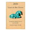 Hot With Card Lucky Crystal Horse Hand-Carved Mini Figurine Horse Size Decorative Gift Statue Crystal Mini Decor C7S5