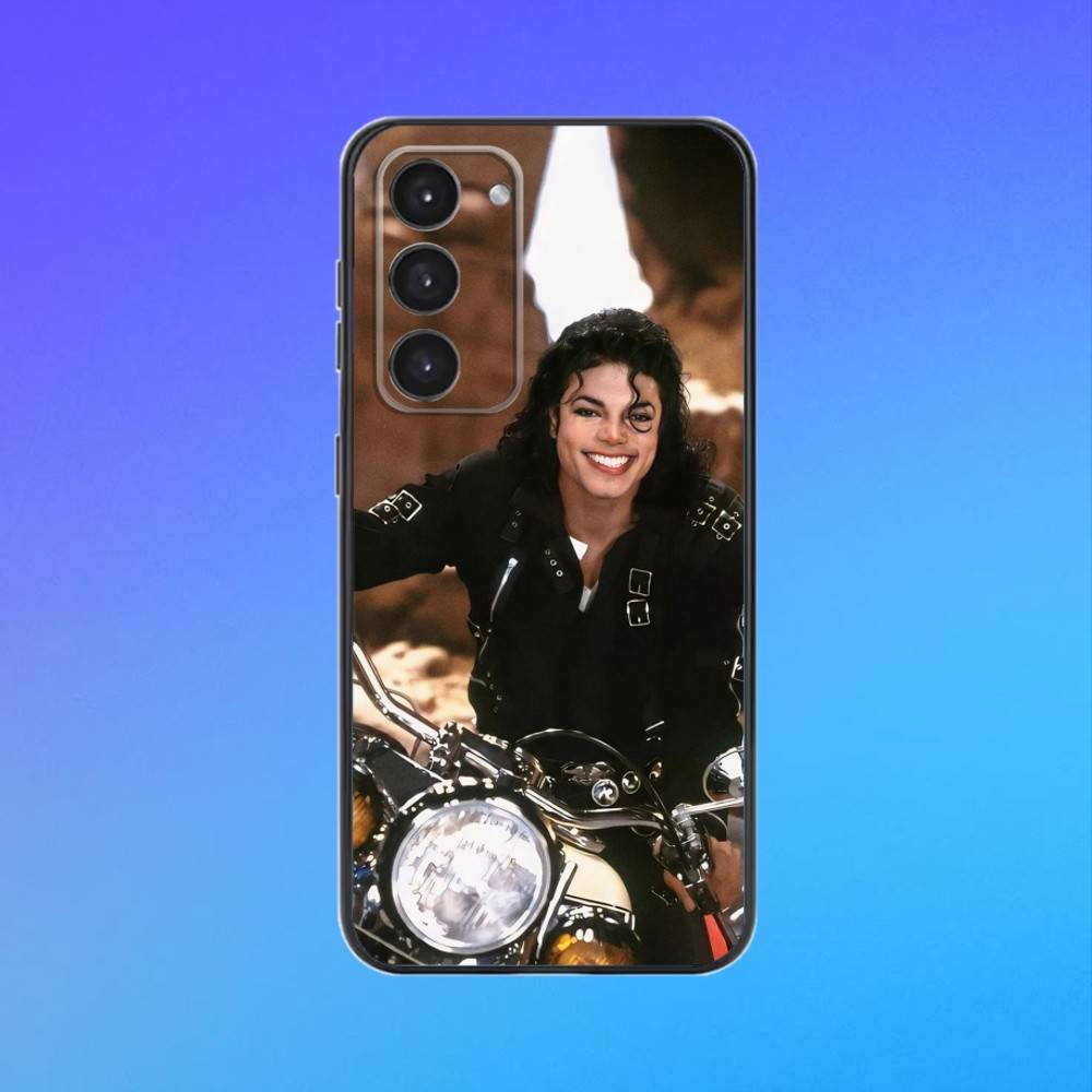 M-Michael J-Jackson Phone Case For Samsung A73,A72,A71,A70,A53,A52,A51 Black Soft Case