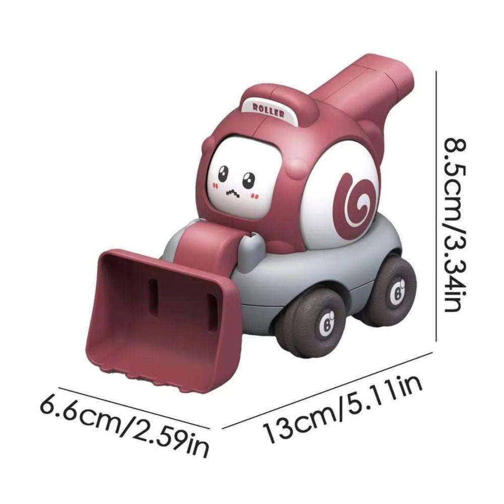 Inertia Childrens Cartoon Toy Car Whistling Whistle Engineering Car  Toy  Xmas Gifts