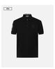 [Collar Letter Fashion Print] Spring/Summer Casual Men's Stand Up Collar Short Sleeved Polo Shirt