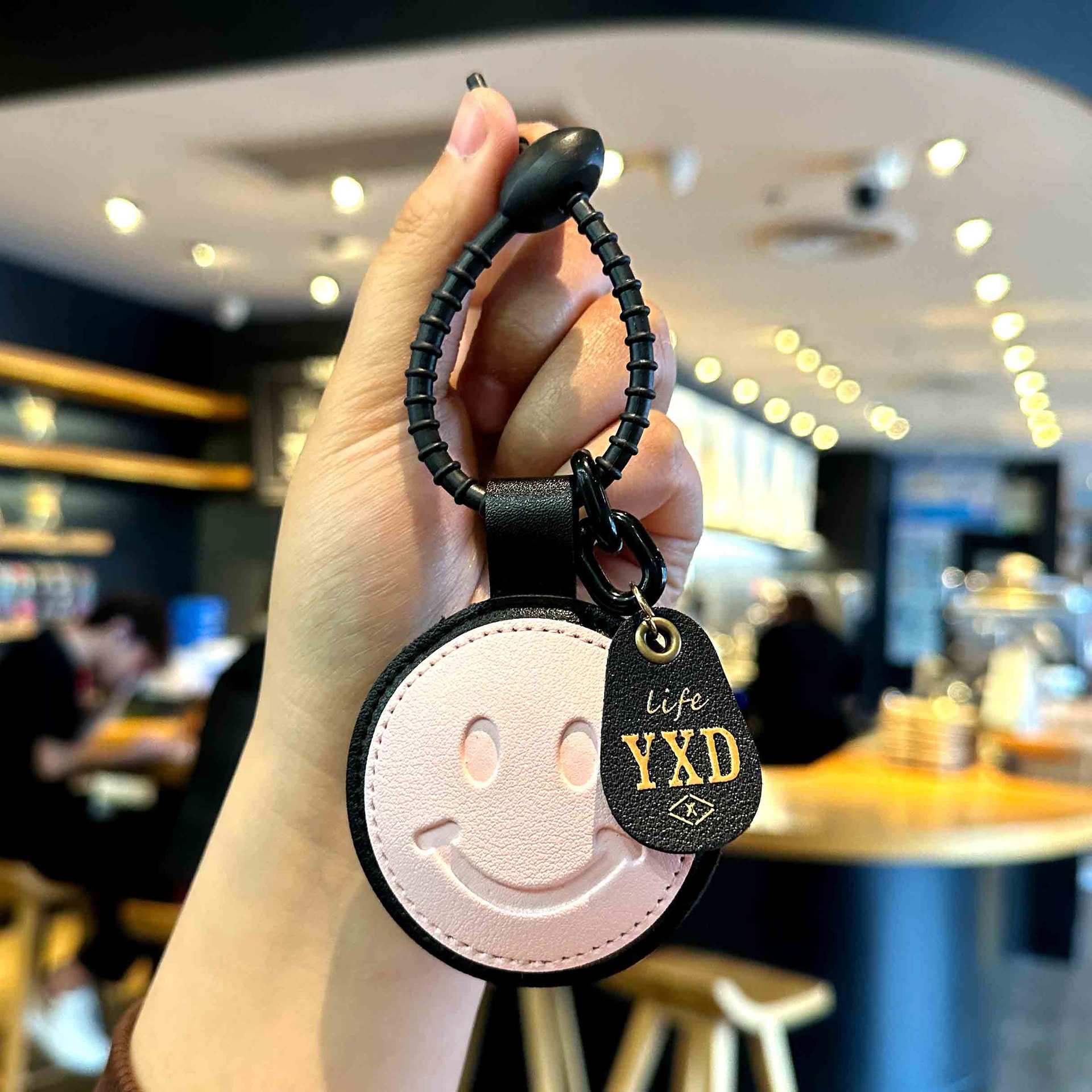 Leather keychain One size