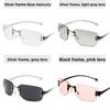Unisex Frameless Sunglasses With Uv400 Protection For Party And Travel