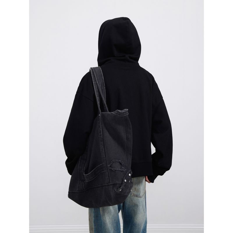 Kisko Street Style Versatile Cleanfit Sweatshirt Unisex Trendy Casual Short Wide Gray Boxy Zip-Up Hoodie