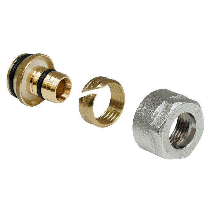 2 X Eurokonus Compression Fitting with Nut 16 X 2 - 3/4"