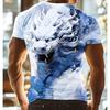 Men's T-Shirts Summer Dragon Pattern 3D Print Tops Tees Summer Women Streetwear Fashion Oversized T Shirt Men Clothing