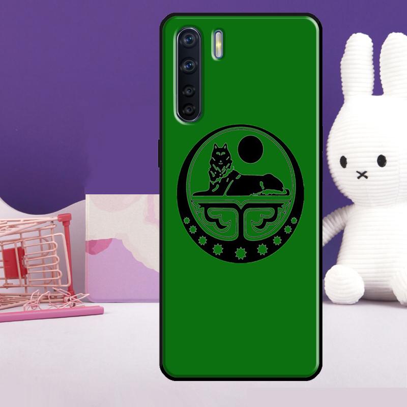 Chechnya Wolf Chechen Flag Case For Oppo A18 A38 A78 A98 A58 A60 A80 A40 A96 A76 A16 A94 A74 A54 A15 A17 A57 A77 A5 Pro