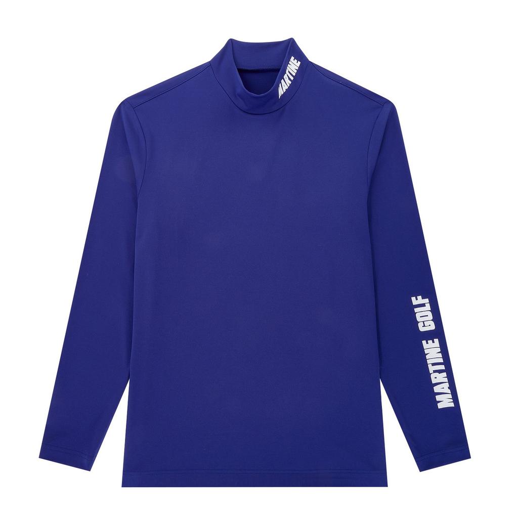 MARTINE GOLF Stretch Mock Neck Shirts_D/Blue (Men)