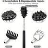 3Pcs/Set Back Scratcher Telescopic Scratching Back Scratcher Massager Kit Scraper Extendable Telescoping Itch Massage Relaxation