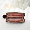 JYL TS Women's Sling Bags  Heart Wallet 149 Card Bag PU Embroidered Long Bag