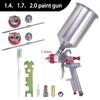 Professional HVLP Air Spray Gun Paint Sprayer 1000ML Gravity Feed Airbrush Kit For Car Furniture Painting - Red H827