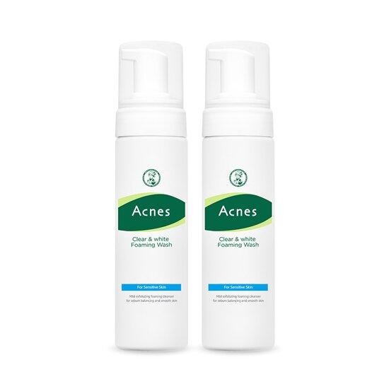 Acnes Clear & White Foaming Wash 1+1 Special Set