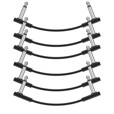 Donner 15cm Patch Cable for Guitar Effector Black (6pcs)