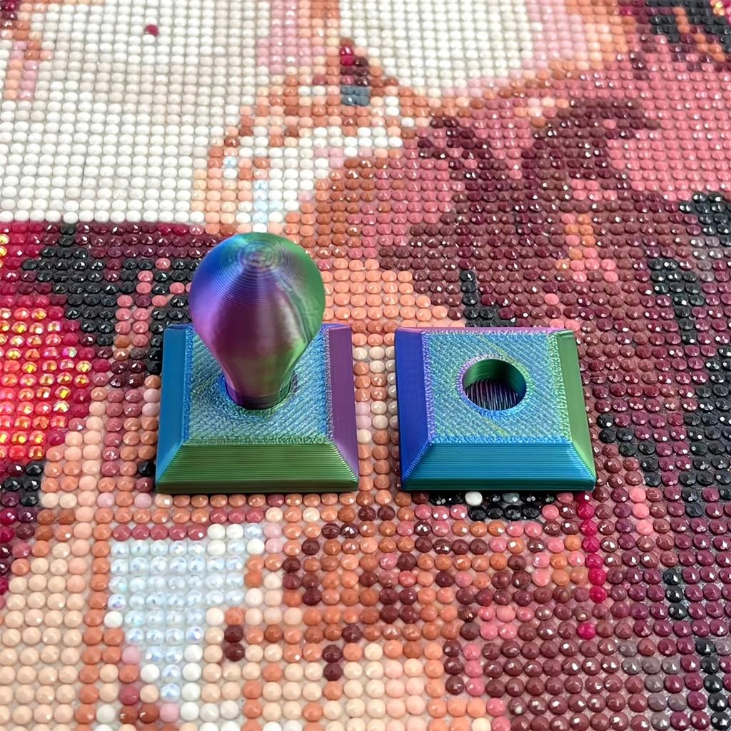 3D Printing Diamond Painting Embossing Roller And Detachable Ergonomic Diamond Brush, Labor-Saving Diamond Dot Drill Press