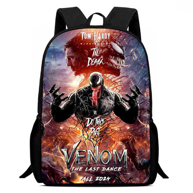 Venom 3 After a Dance Anime Backpack Student School Bag Computer Bag