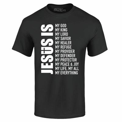 Jesus Is My Everything T-shirt Christian Church Faith Cross Shirts