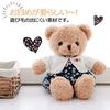 Cute Plush Bear with Perfect for and Fluffy, Clothes, 35cm, Beige, Kids, Girls, Birthdays.