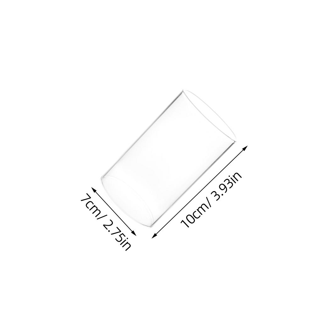 4Pcs Simple Glass Cover Containers High Quality Borosilicate Windproof Creative Decoration Cover