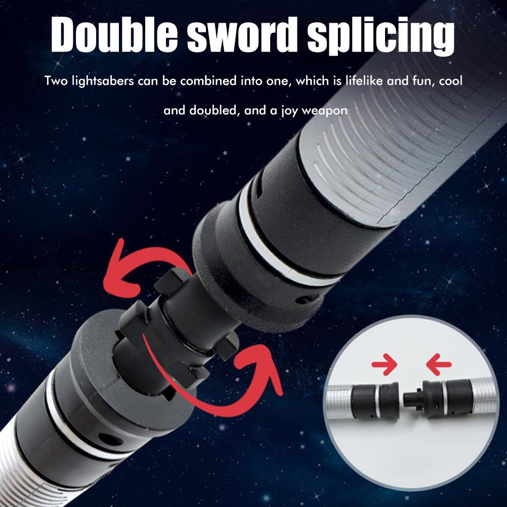 2Pcs 2 In 1 7 Colors Changing Light Up Sword Expandable Light Sword with Sound Cosplay Toy Kids